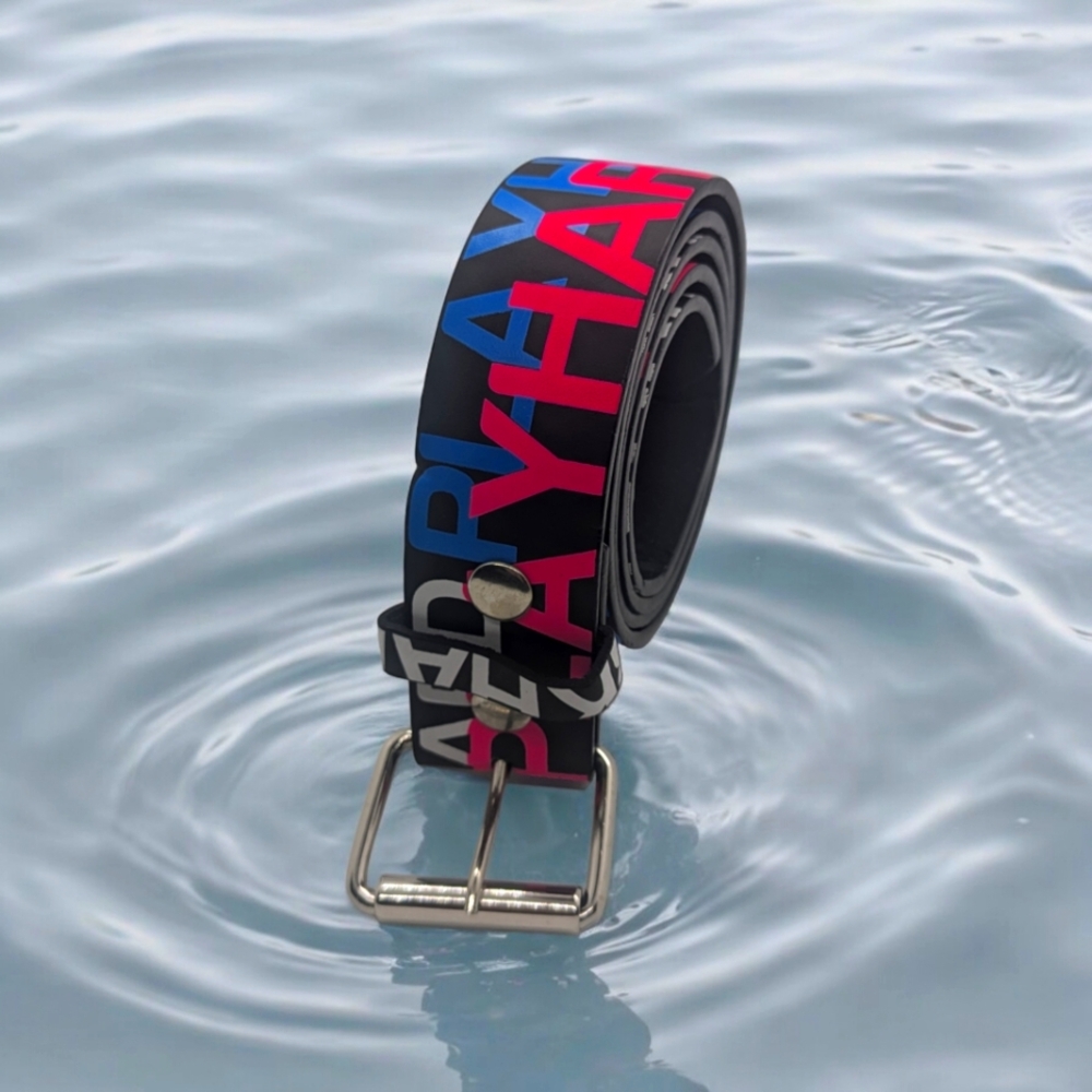 Genuine Leather belt with "WORK HARD" "PLAY HARD"